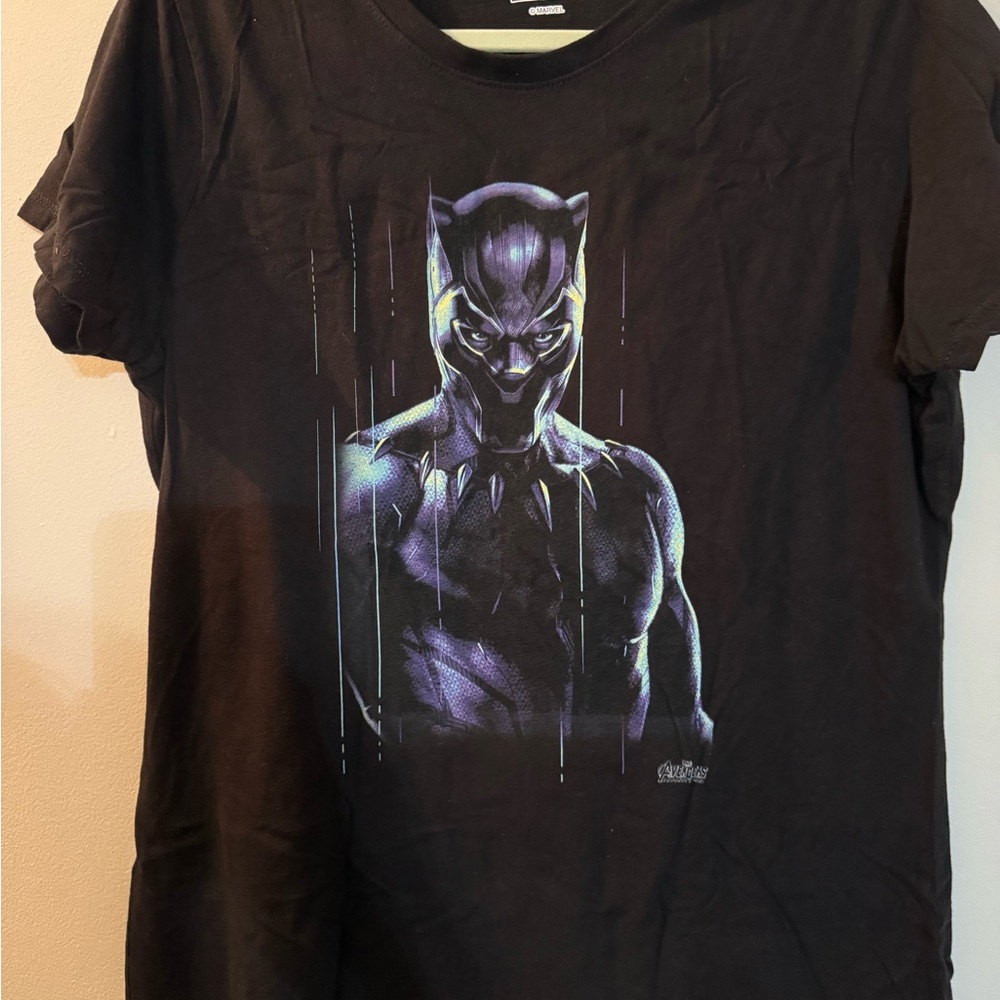 Marvel Black and Purple Black Panther Tee